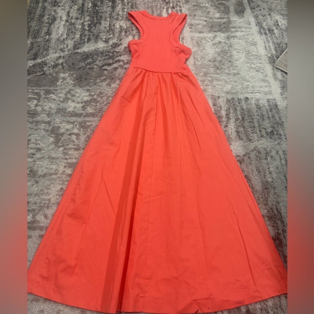Old Navy Sleeveless Coral Maxi Dress Good Condition size XS - Picture 5 of 6